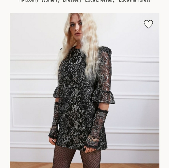 NWT! The Vampire's Wife x H&M Lace Minidress - Picture 10 of 14